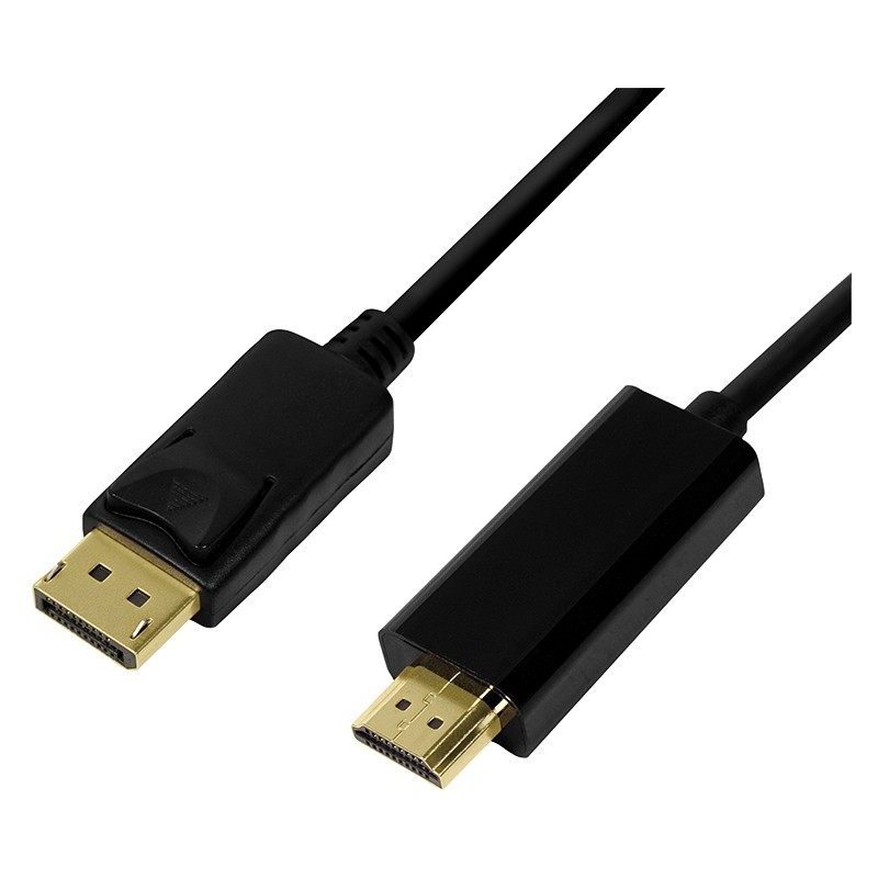 Buy LogiLink DisplayPort to HDMI Cable - CV0128 - DP 1.2 to HDMI 1.4, 3 m, Black in Cyprus, Nicosia, Limassol, Larnaka, Pafos