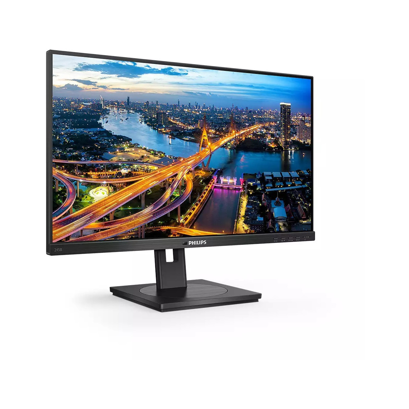 Philips B Line 245B1/00 - 24" QHD IPS Monitor (2560x1440), 75Hz, 4ms, Height/Pivot, Built-in Speakers, Black