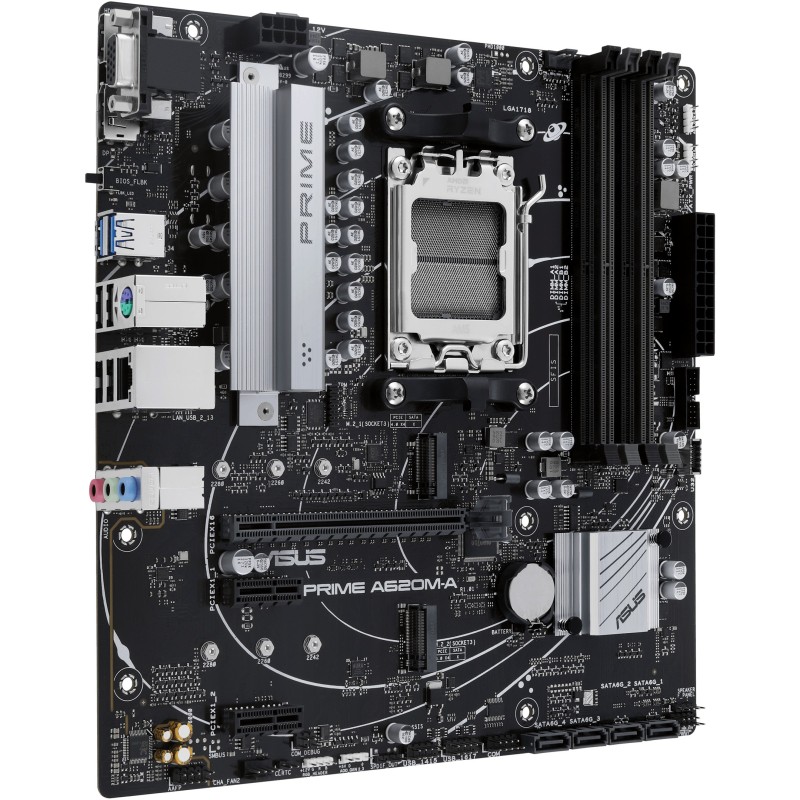 Buy ASUS PRIME A620M-A-CSM - AM5 Socket, DDR5, 4x DIMM, 128GB Max, micro-ATX in Cyprus, Nicosia, Limassol, Larnaka, Pafos