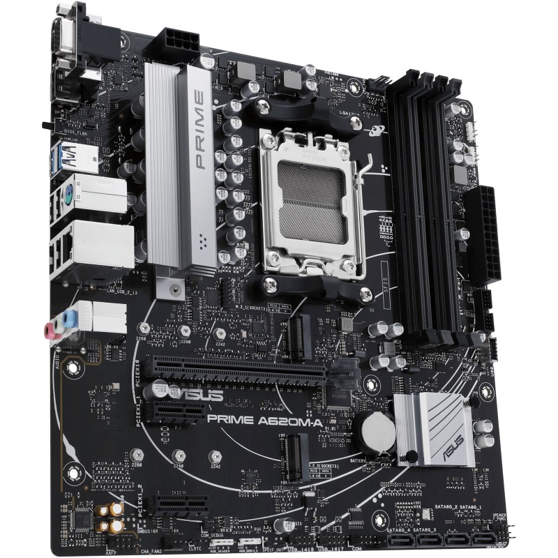 Buy ASUS PRIME A620M-A-CSM - AM5 Socket, DDR5, 4x DIMM, 128GB Max, micro-ATX in Cyprus, Nicosia, Limassol, Larnaka, Pafos