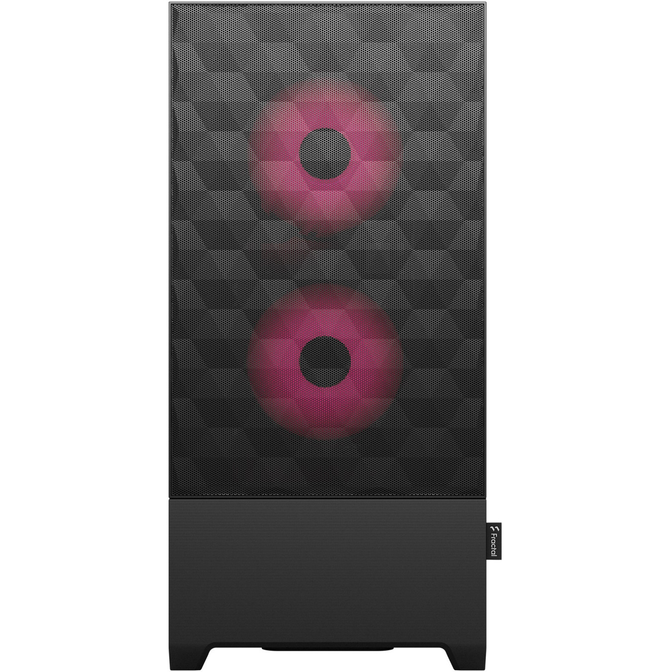 Fractal Design Pop Air RGB - Mid Tower PC Case - Black & Magenta, Tempered Glass, ATX/mATX/mITX