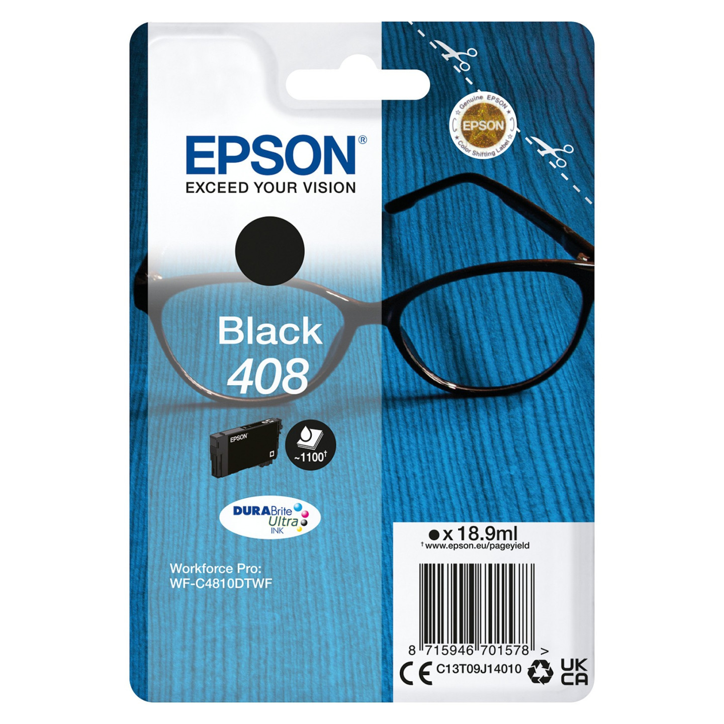 EPSON 4LB Singlepack Black 408 DURABrite Ultra Ink — Buy in Cyprus with Fast Delivery