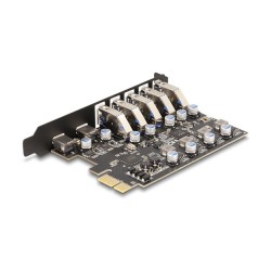 USB 5 Gbps PCI Express x1 Karte zu 5 x extern Typ-A + 2 x extern USB Type-CTM Buchse — Buy in Cyprus with Fast Delivery