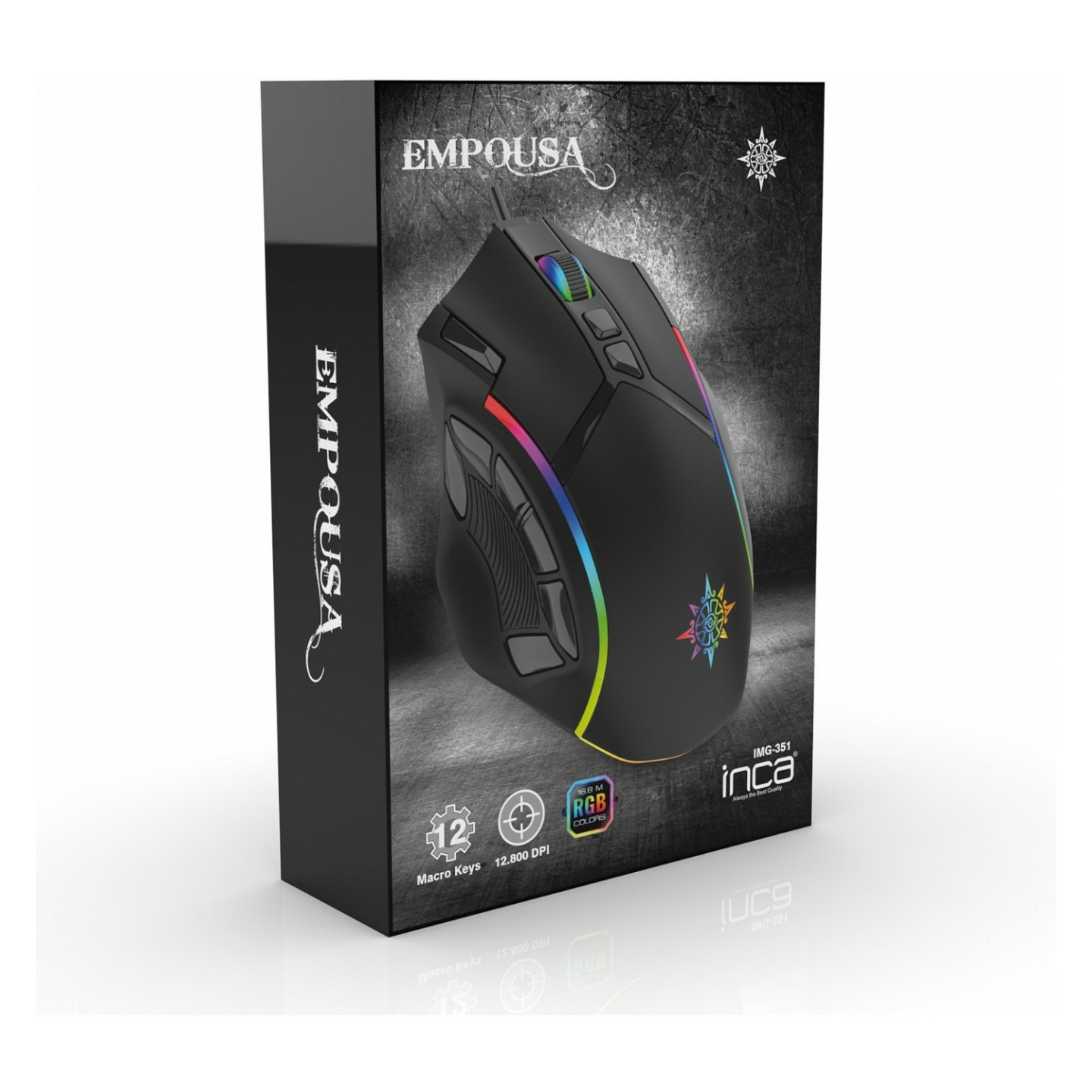 INCA Gaming Maus IMG-351 12800 DPI. RGB. USB — Buy in Cyprus with Fast Delivery