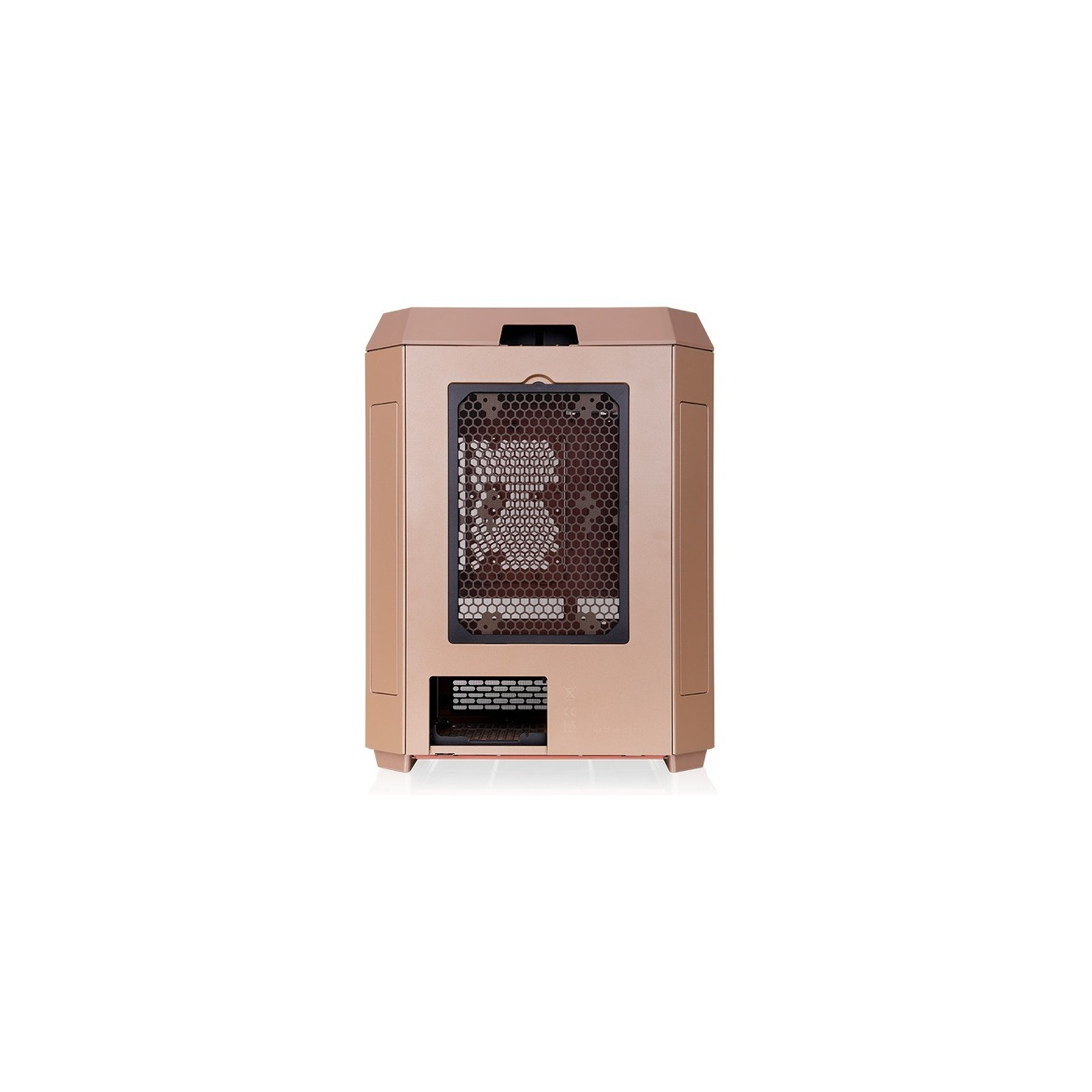 Thermaltake Tower 600 TG - Mid Tower PC Case, Sand, Tempered Glass, ATX/mATX/mini-ITX, USB-C