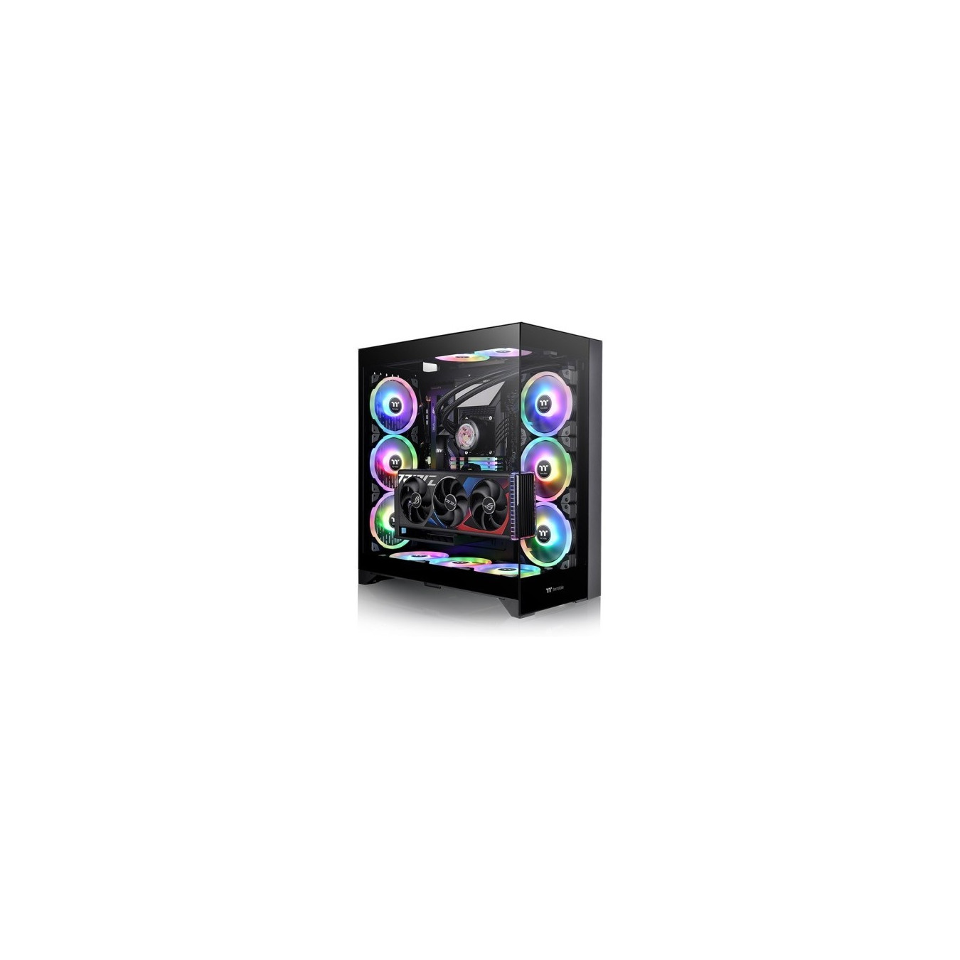 Thermaltake CTE E600 MX - Mid Tower PC Case - Black, Tempered Glass, E-ATX/ATX/mATX/ITX, USB-C
