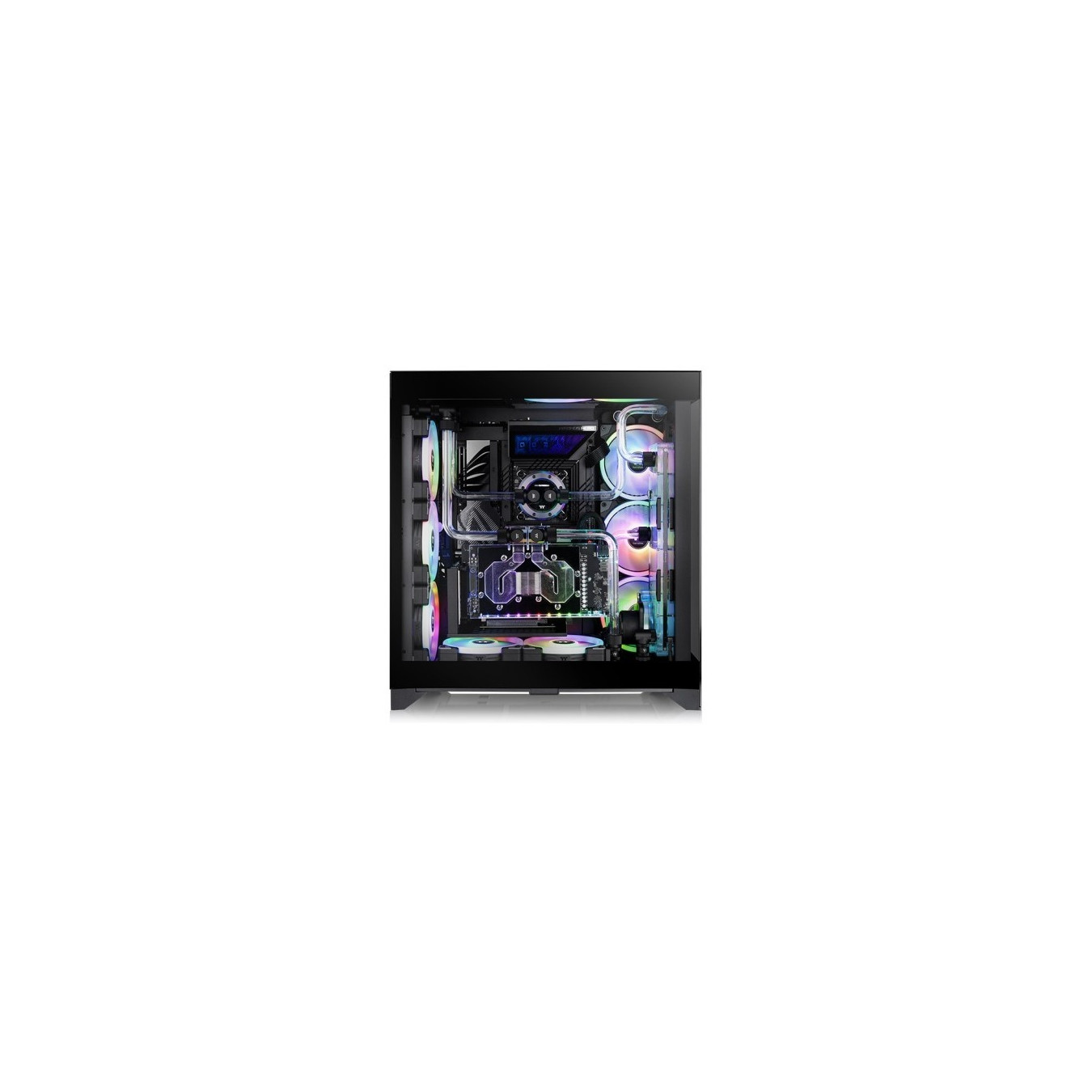 Thermaltake CTE E600 MX - Mid Tower PC Case - Black, Tempered Glass, E-ATX/ATX/mATX/ITX, USB-C