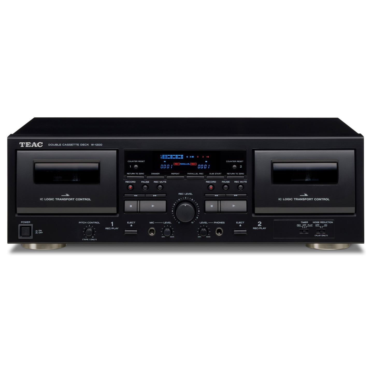 TEAC W-1200 Doppel-Kassettendeck USB-Ausgang schwarz — Buy in Cyprus with Fast Delivery
