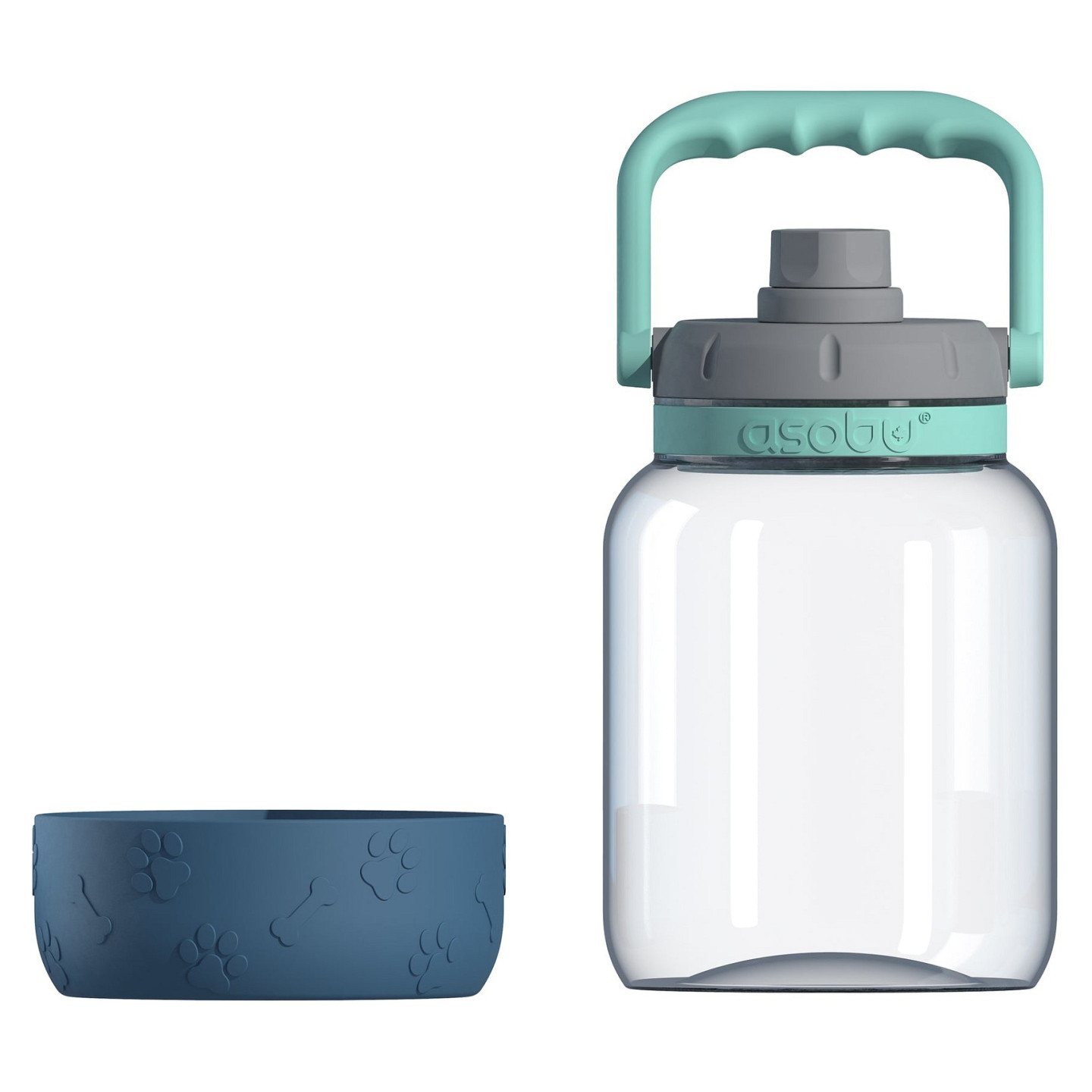 Asobu - The Barkley Dog Bowl - Tritanflasche 1.5 Liter mit Hundenapf blau — Buy in Cyprus with Fast Delivery