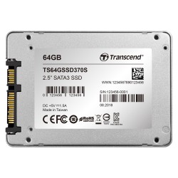 TRANSCEND SSD370S 64GB SSD 6.4cm 2.5 Zoll SATA 6Gb s MLC Aluminium Gehäuse — Buy in Cyprus with Fast Delivery