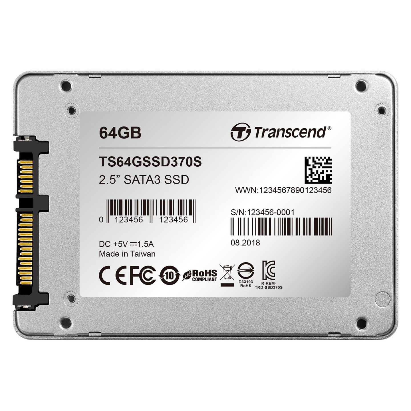 TRANSCEND SSD370S 64GB SSD 6.4cm 2.5 Zoll SATA 6Gb s MLC Aluminium Gehäuse — Buy in Cyprus with Fast Delivery
