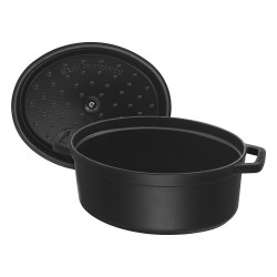 Staub La Cocotte 41cm oval schwarz. Gusseisen — Buy in Cyprus with Fast Delivery