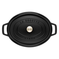 Staub La Cocotte 41cm oval schwarz. Gusseisen — Buy in Cyprus with Fast Delivery