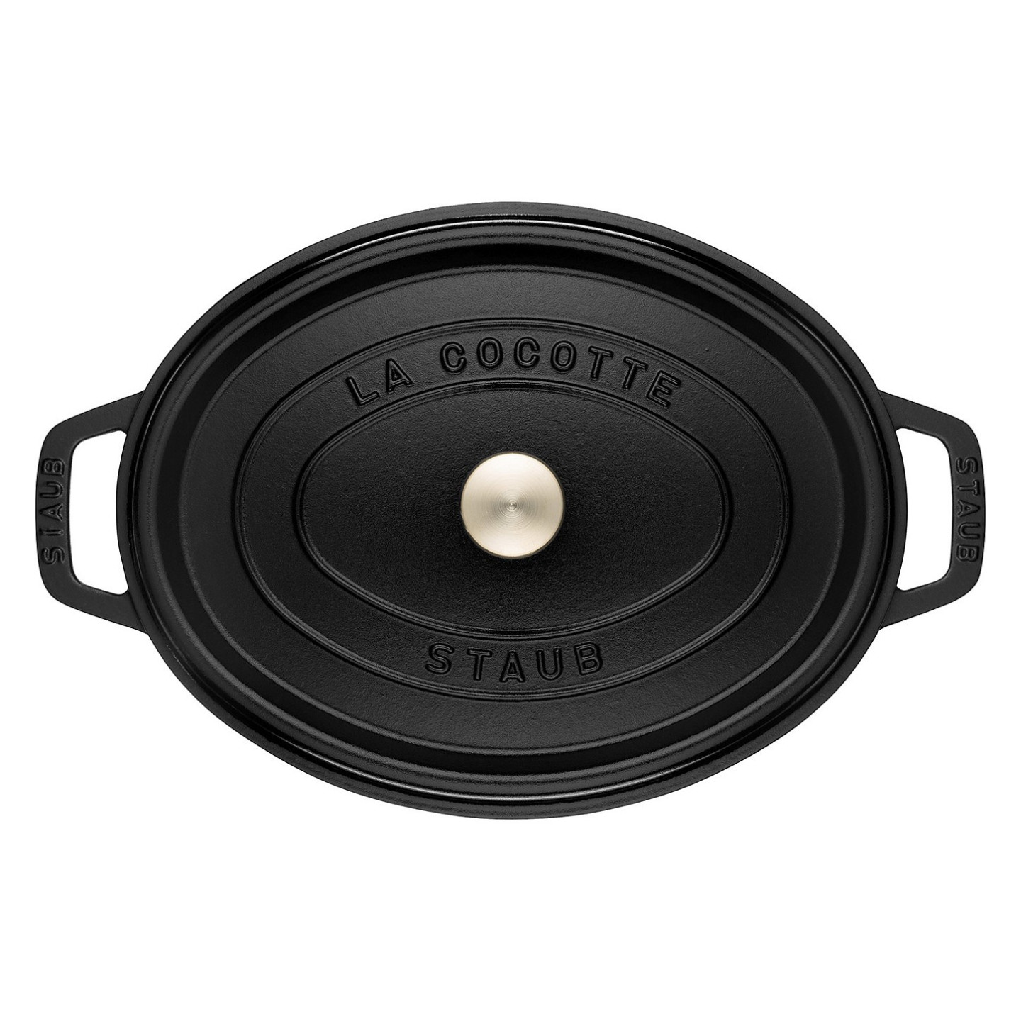 Staub La Cocotte 41cm oval schwarz. Gusseisen — Buy in Cyprus with Fast Delivery