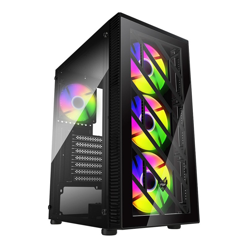 FSP CMT192 RGB ATX Mid Tower Case - Tempered Glass (Boxed) — Buy in Cyprus with Fast Delivery