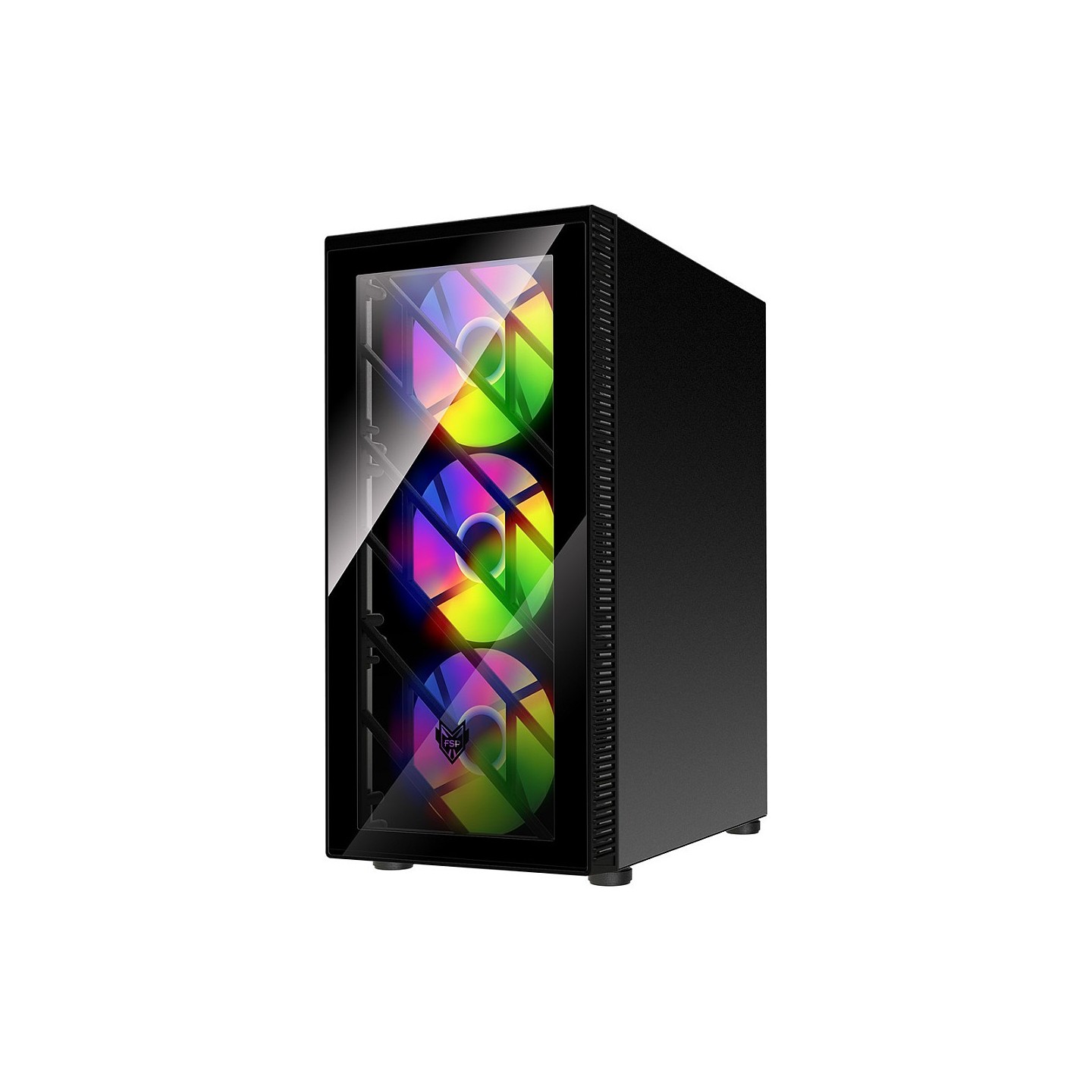 FSP CMT192 RGB ATX Mid Tower Case - Tempered Glass (Boxed) — Buy in Cyprus with Fast Delivery