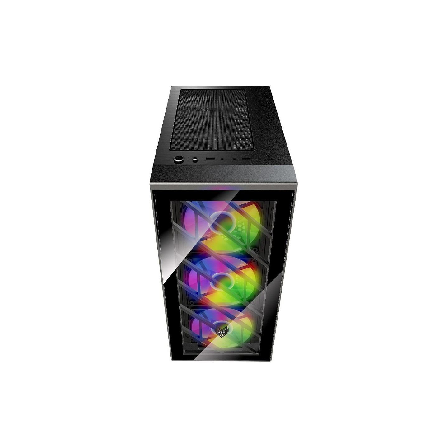 FSP CMT192 RGB ATX Mid Tower Case - Tempered Glass (Boxed) — Buy in Cyprus with Fast Delivery