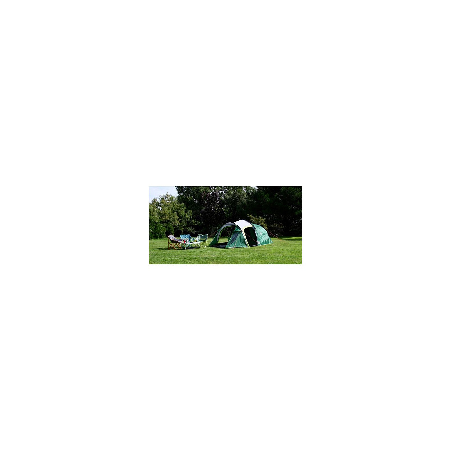 Coleman 3-Personen-Tunnelzelt Chimney Rock 3 Plus BlackOut (grn grau) — Buy in Cyprus with Fast Delivery