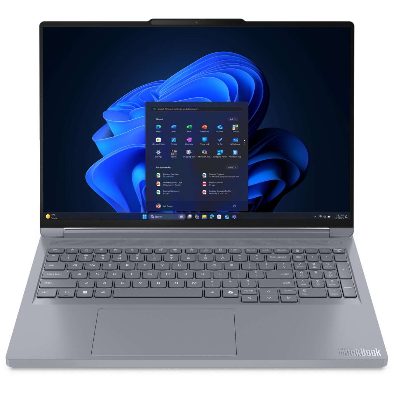 Lenovo ThinkBook 16p G6 - R9 8940HX 2.4GHz - 64GB DDR5, 1TB SSD - 16.0" WQXGA 240Hz Luna Grey - Windows 11 Pro