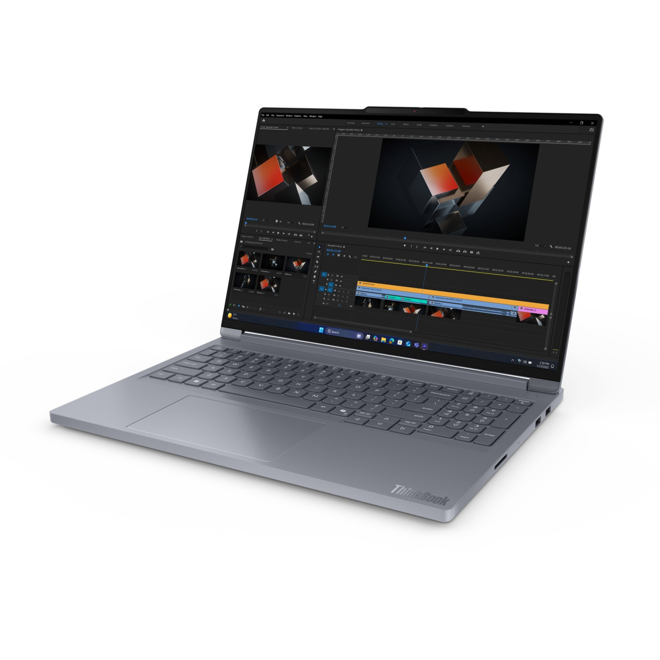 Lenovo ThinkBook 16p G6 - R9 8940HX 2.4GHz - 64GB DDR5, 1TB SSD - 16.0" WQXGA 240Hz Luna Grey - Windows 11 Pro