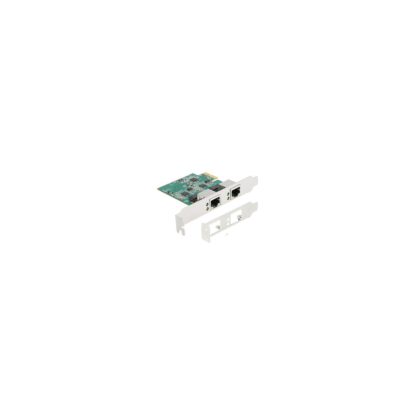 PCI Express x1 Netzwerkkarte 2.5 Gigabit LAN 2 x RJ45 RTL8125 — Buy in Cyprus with Fast Delivery