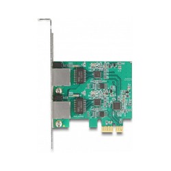PCI Express x1 Netzwerkkarte 2.5 Gigabit LAN 2 x RJ45 RTL8125 — Buy in Cyprus with Fast Delivery