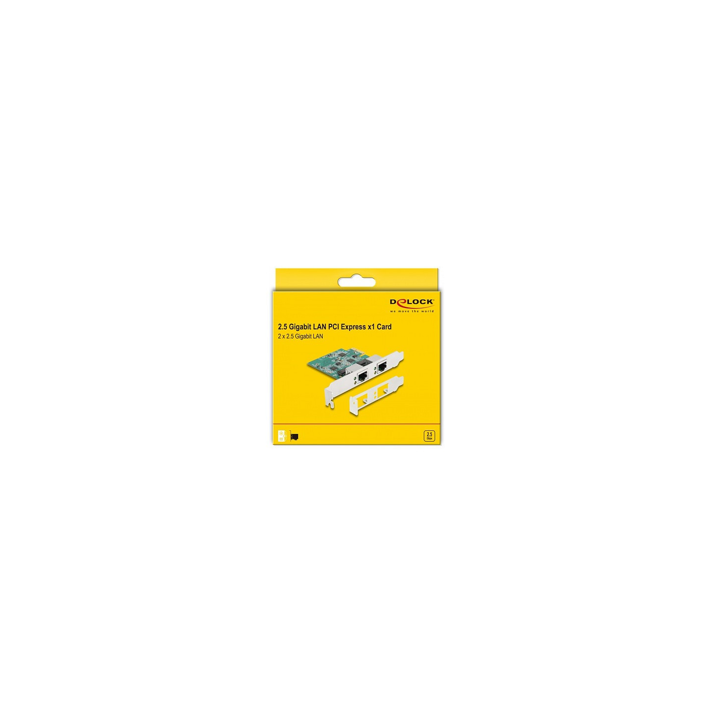 PCI Express x1 Netzwerkkarte 2.5 Gigabit LAN 2 x RJ45 RTL8125 — Buy in Cyprus with Fast Delivery