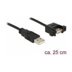 85462 0.25m USB A USB A Männlich Weiblich Schwarz USB Kabel — Buy in Cyprus with Fast Delivery