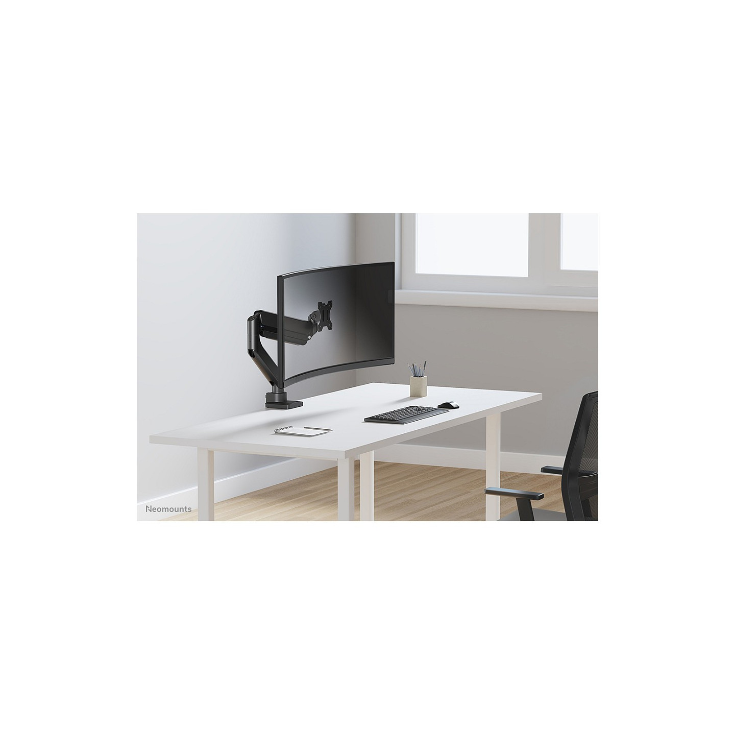 Neomounts DS70PLUS-450BL1 vollbewegliche Tischhalterung für 17-49' Curved Ultra Wide Bildschirme - Schwarz