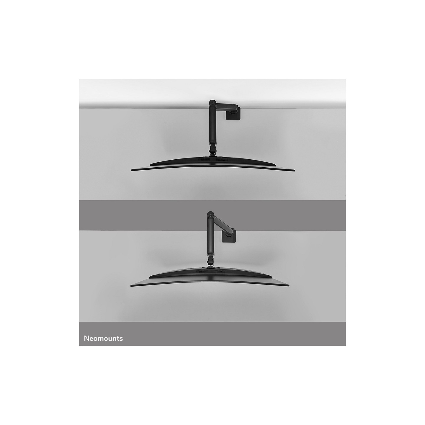 Neomounts DS70PLUS-450BL1 vollbewegliche Tischhalterung für 17-49' Curved Ultra Wide Bildschirme - Schwarz