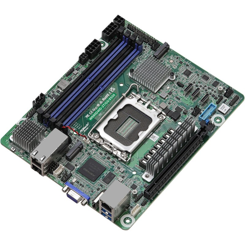 Buy ASRock W680D4ID-2T/G5/X550 Mini-DTX Motherboard - LGA1700, DDR5, 48GB Max, P... in Cyprus, Nicosia, Limassol, Larnaka, Pafos