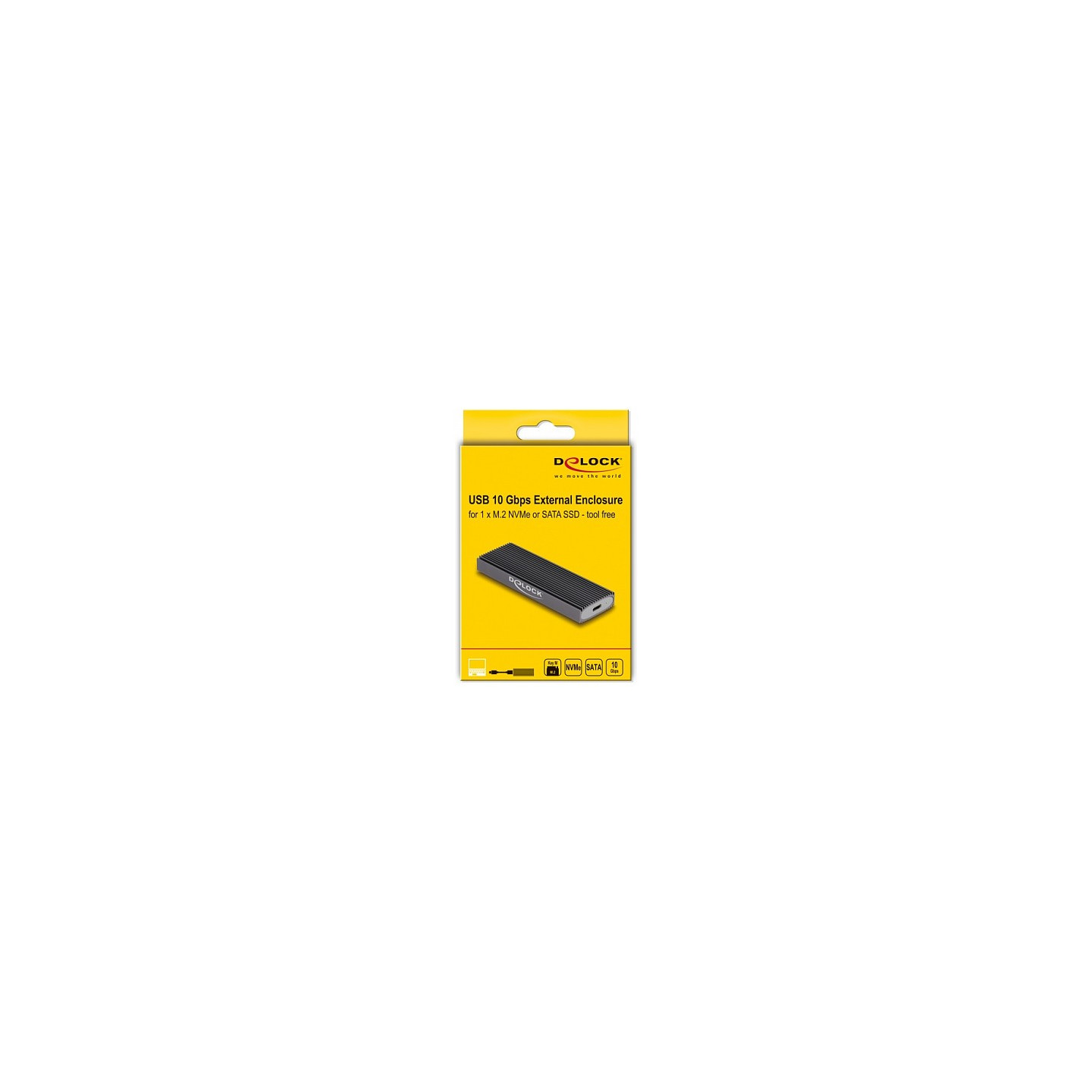 Externes USB Type-CTM Combo Gehäuse für M.2 NVMe PCIe oder SATA SSD - werkzeugfrei — Buy in Cyprus with Fast Delivery