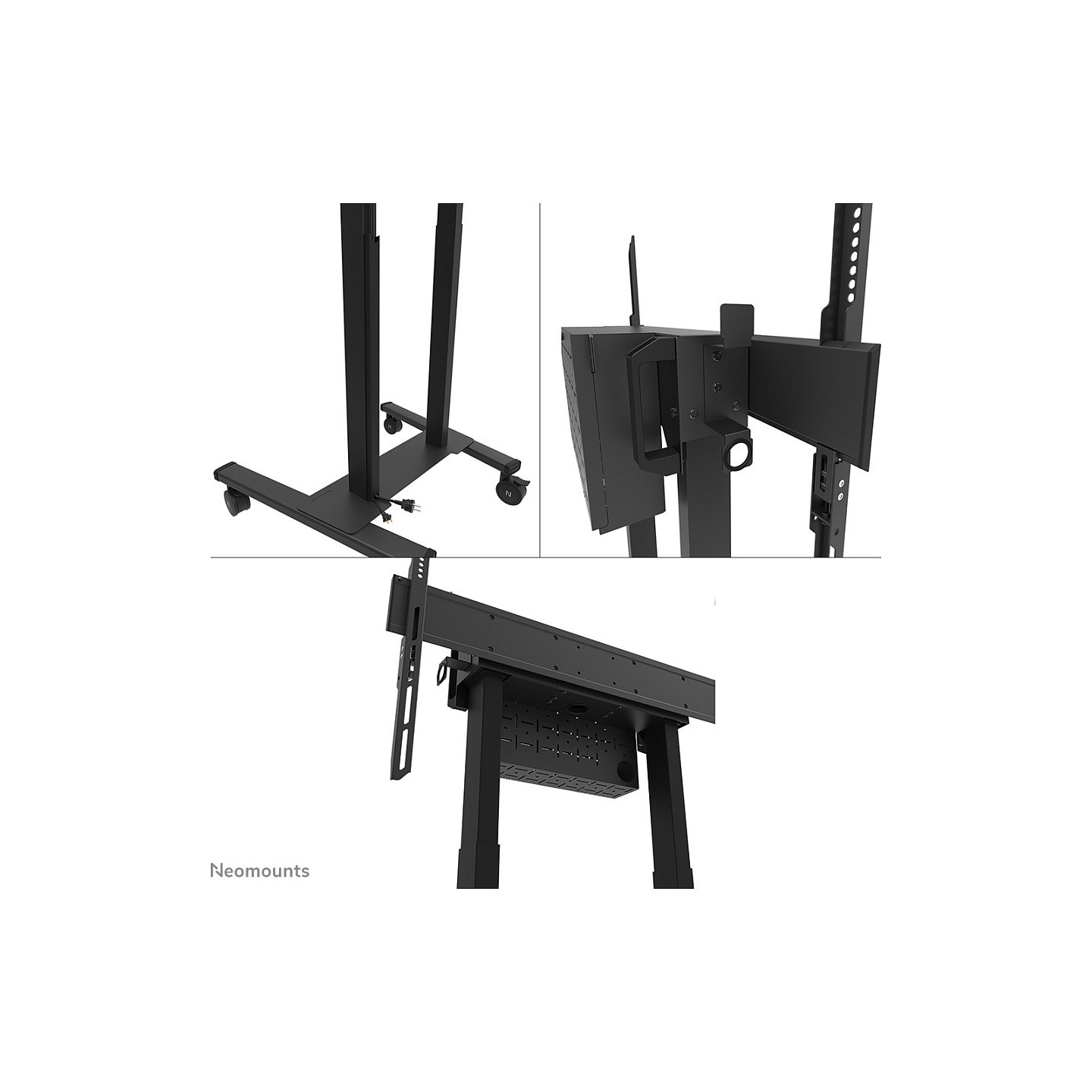 Neomounts FL55-875BL1 motorisierter Bodenständer für 55-100' Bildschirme - Schwarz — Buy in Cyprus with Fast Delivery