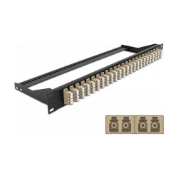 Delock 19? LWL Patchpanel 24 Port LC Quad beige — Buy in Cyprus with Fast Delivery