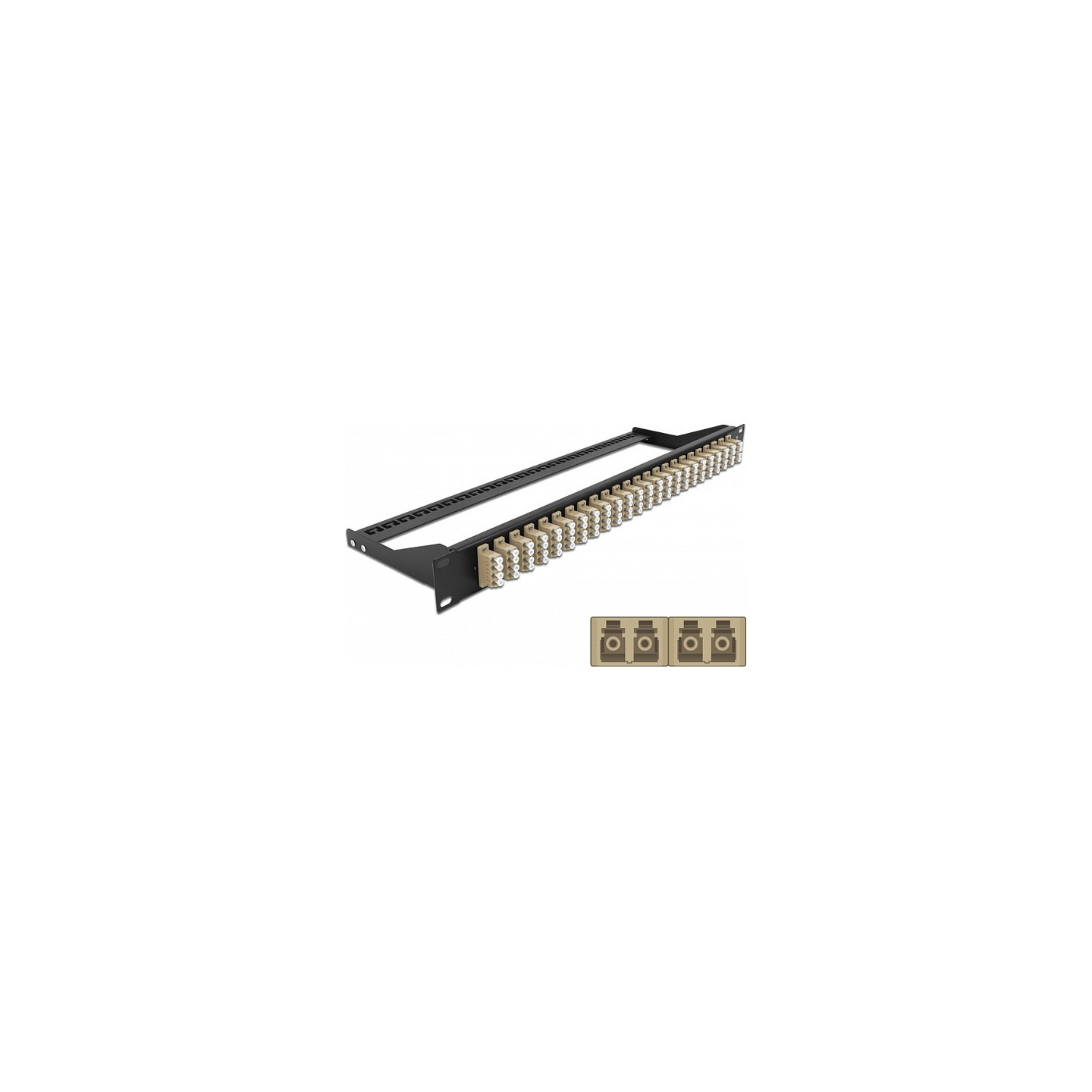 Delock 19? LWL Patchpanel 24 Port LC Quad beige — Buy in Cyprus with Fast Delivery