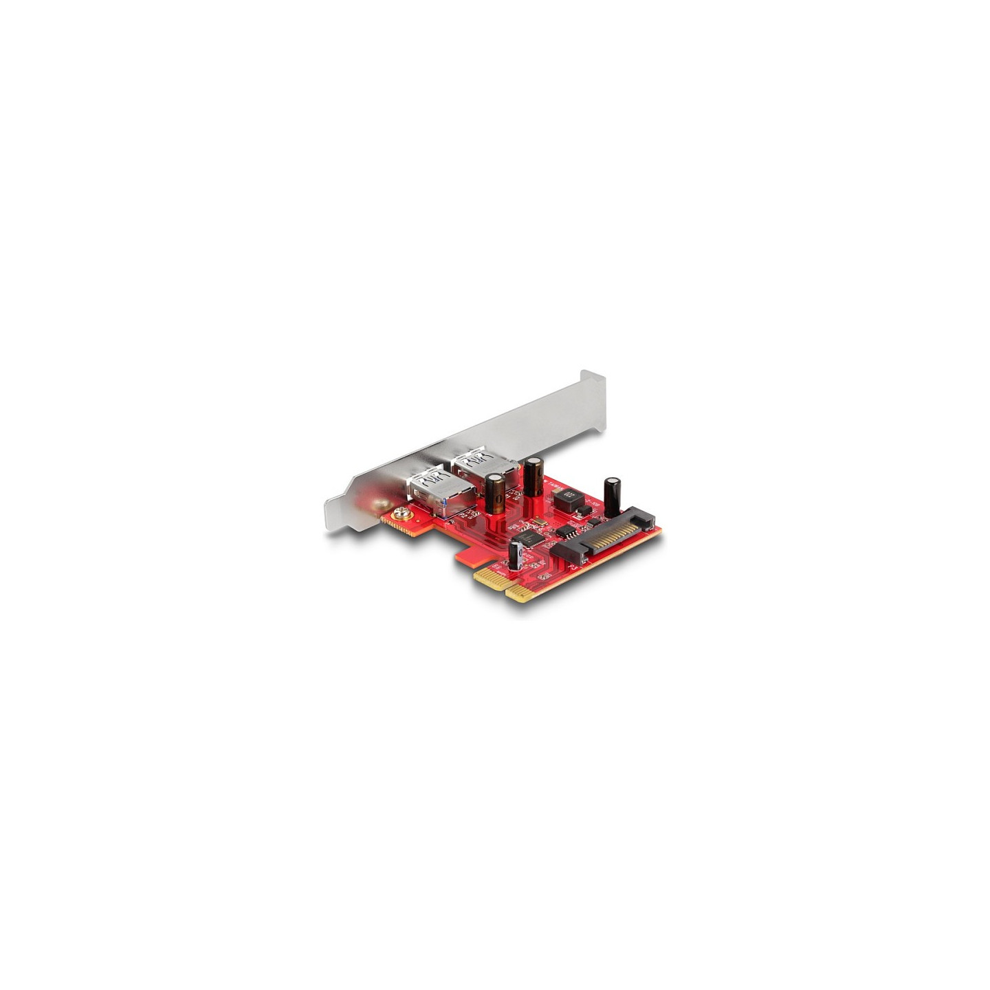 PCI Express x1 Karte zu 2 x extern USB 5 Gbps Typ-A Buchse - Low Profile Formfaktor — Buy in Cyprus with Fast Delivery