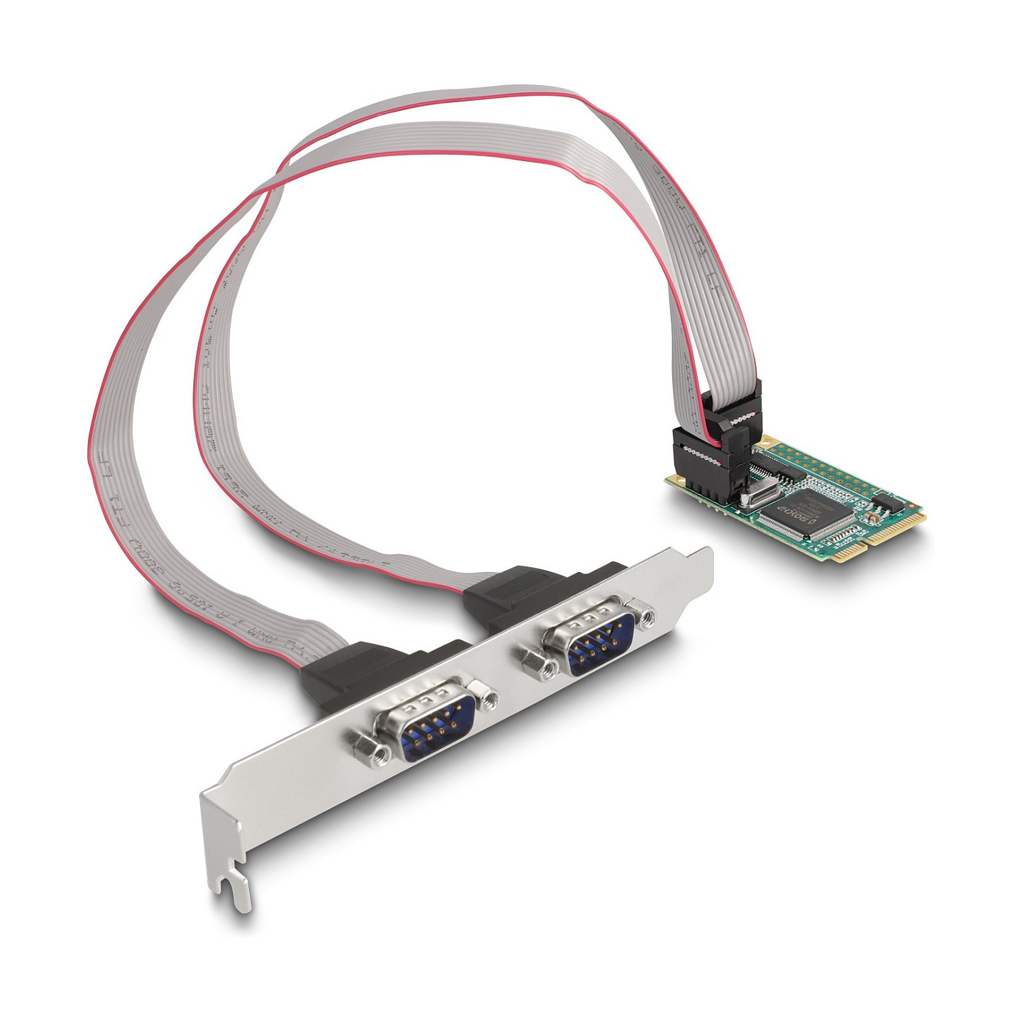Mini PCIe Karte full size zu 2 x Seriell RS-232 D-Sub 9 Pin — Buy in Cyprus with Fast Delivery