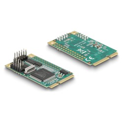 Mini PCIe Karte full size zu 2 x Seriell RS-232 D-Sub 9 Pin — Buy in Cyprus with Fast Delivery