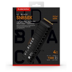 M.2 4TB WD Black SN850X NVMe PCIe 4.0 x 4 with Heatsink — Buy in Cyprus with Fast Delivery