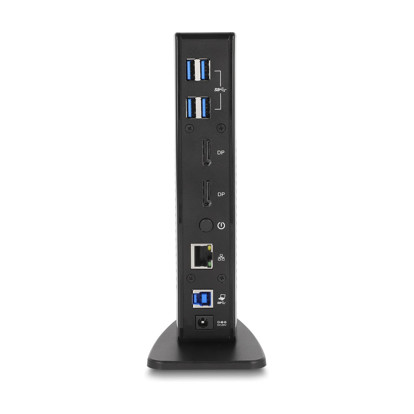 D DeLOCK Dockingstation 4xUSB3.2 2xDisplayPort 4K RJ45 Ethernet Audio Black — Buy in Cyprus with Fast Delivery