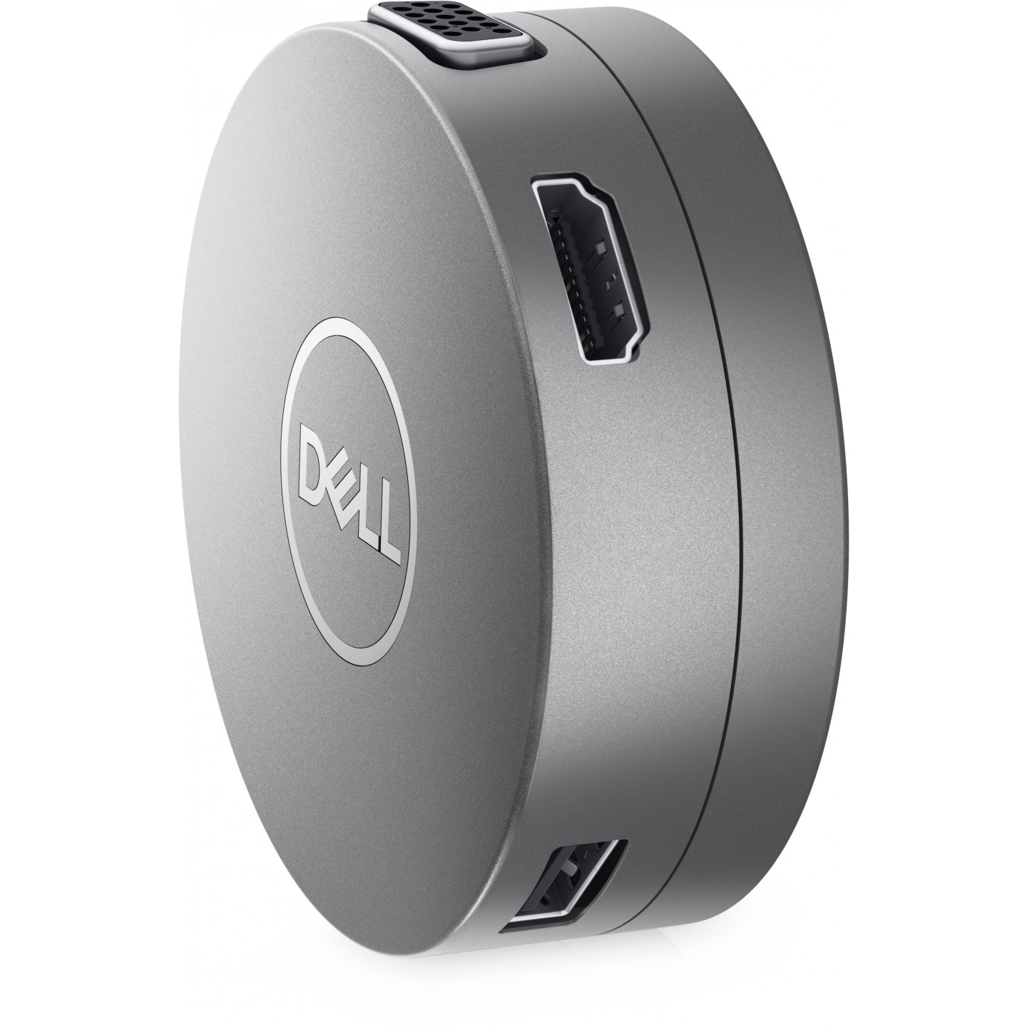 Dell DA310 7-in-1 USB-C Travel Hub - DA310 - Silver, HDMI 2.0, DP 1.4, VGA, 2x USB3.1-A, USB-C, Gigabit Ethernet
