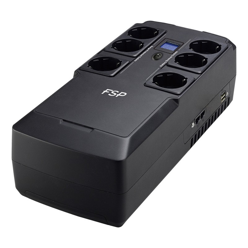 FSP NanoFit 800 800VA 480W RJ45 LCD 6xSCHUKO — Buy in Cyprus with Fast Delivery