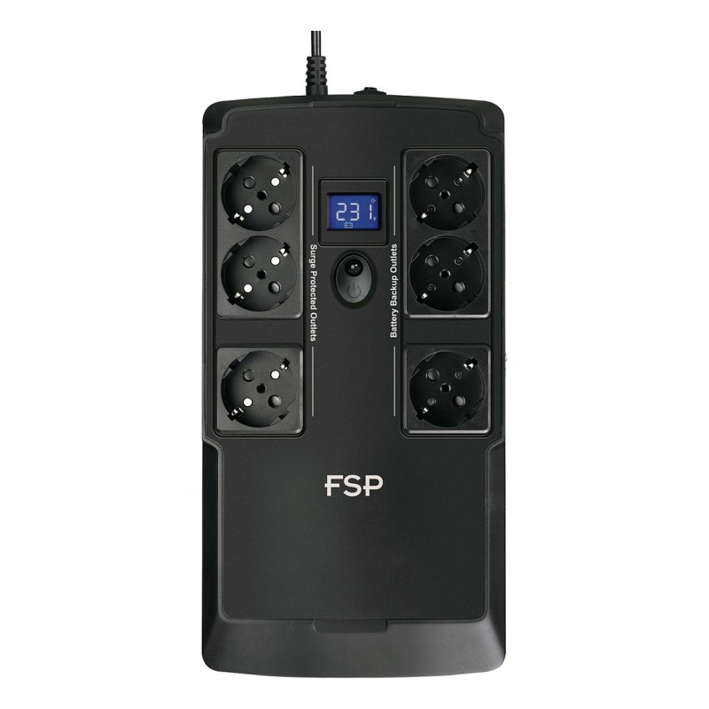 FSP NanoFit 800 800VA 480W RJ45 LCD 6xSCHUKO — Buy in Cyprus with Fast Delivery