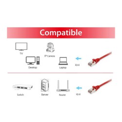 Patchkabel CAT6 S FTP 3 Meter rot — Buy in Cyprus with Fast Delivery
