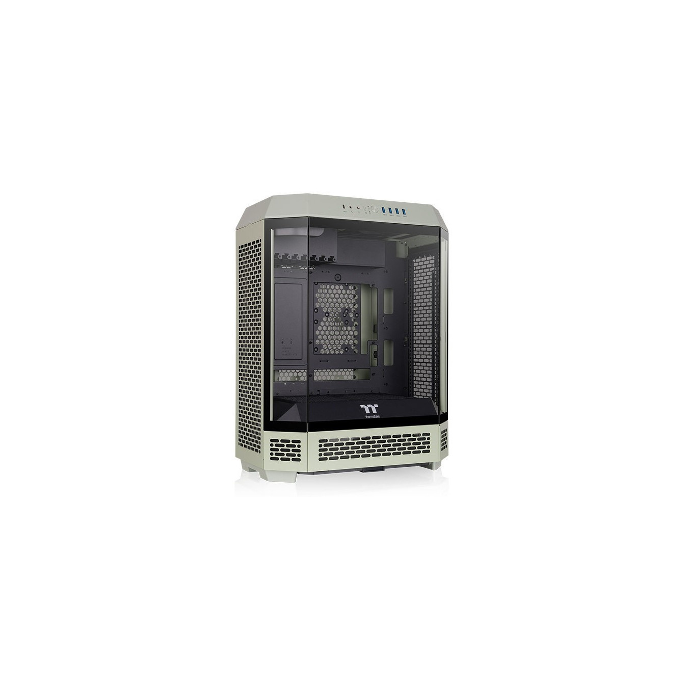 Thermaltake The Tower 600 - CA-1Z1-00MEWN-00 - Mid Tower ATX Case, Matcha Green, Tempered Glass