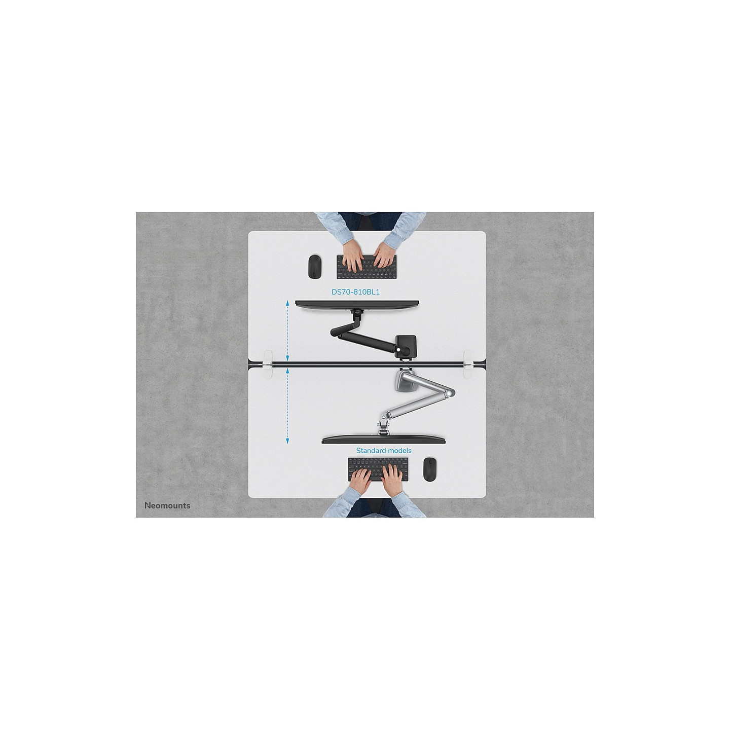 Neomounts Full-Motion-Tischhalterung für 17-32' Bildschirme 9KG DS70-810BL1 — Buy in Cyprus with Fast Delivery