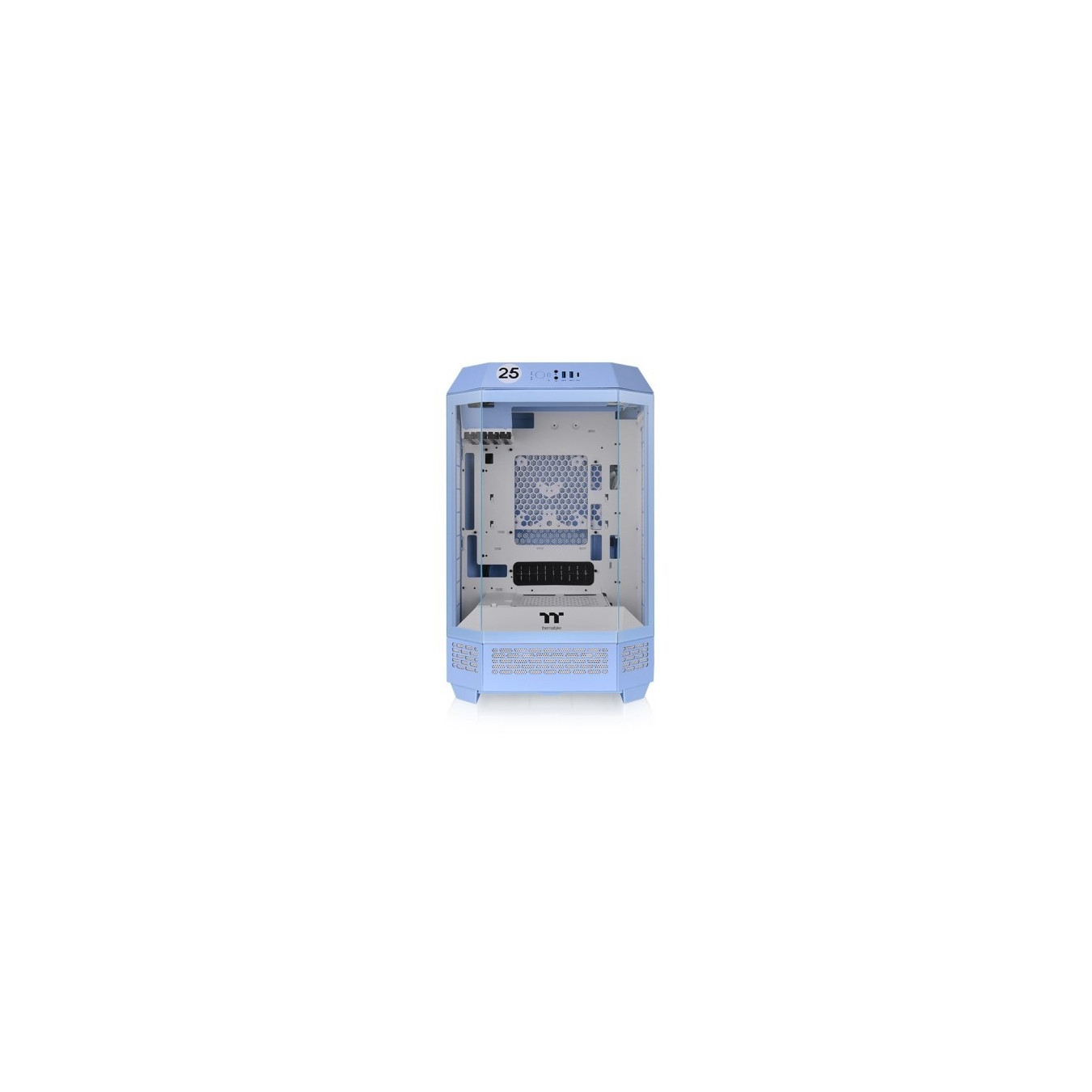 Thermaltake The Tower 300 - Hydrangea Blue - Micro-ATX/Mini-ITX Tempered Glass Case, Bottom PSU