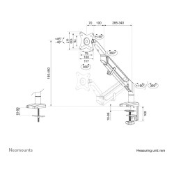 Neomounts Full-Motion-Tischhalterung für 17-32' Bildschirme 9KG DS70-810BL1 — Buy in Cyprus with Fast Delivery