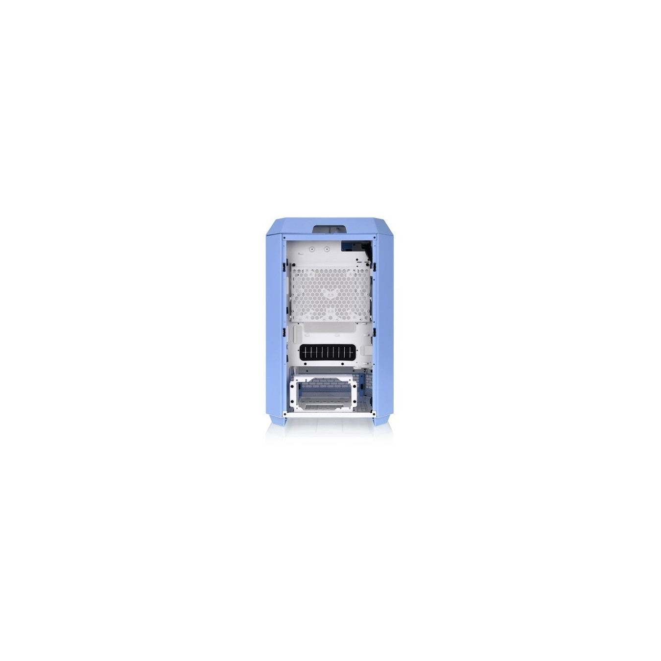 Thermaltake The Tower 300 - Hydrangea Blue - Micro-ATX/Mini-ITX Tempered Glass Case, Bottom PSU