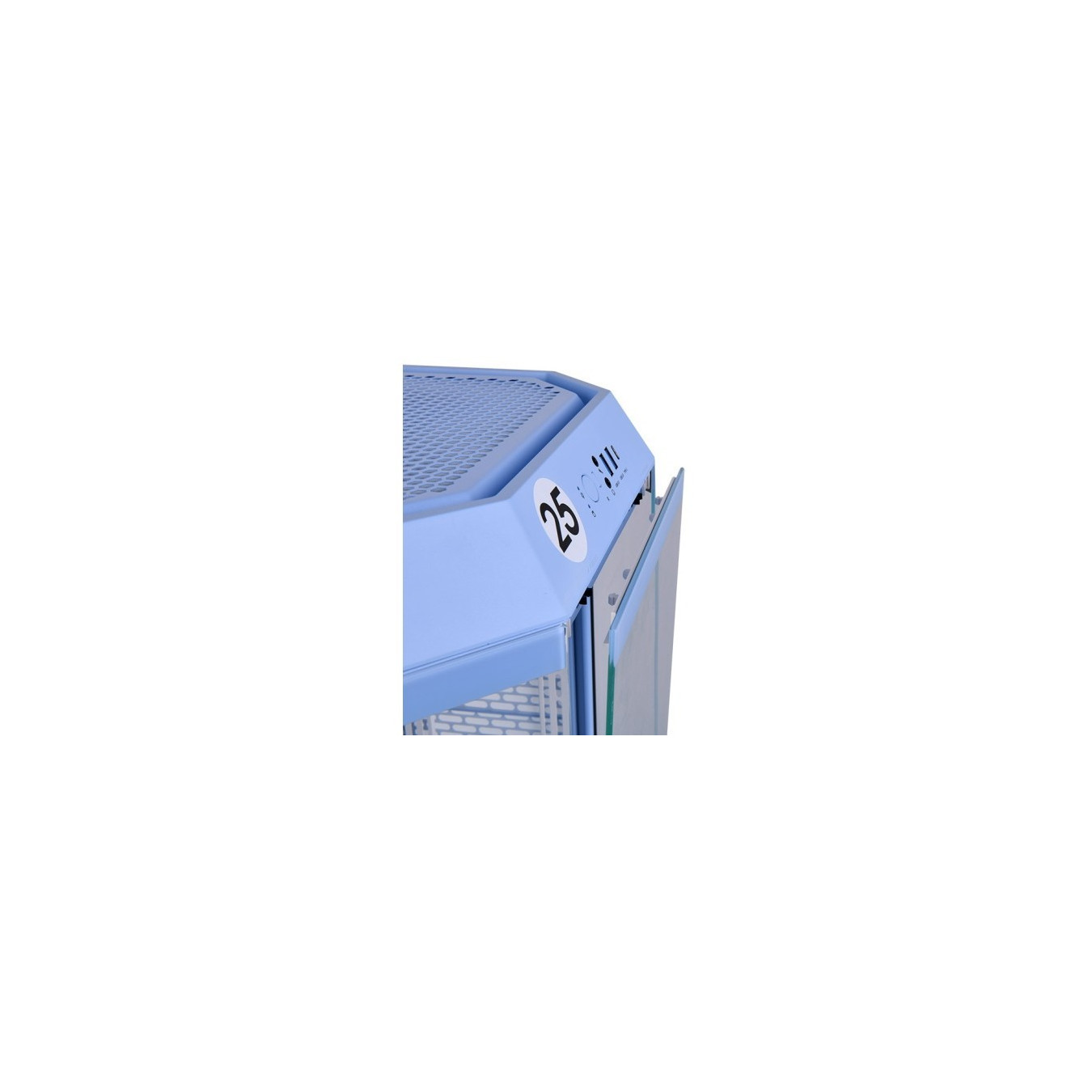 Thermaltake The Tower 300 - Hydrangea Blue - Micro-ATX/Mini-ITX Tempered Glass Case, Bottom PSU